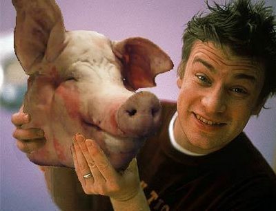 Pig Headed: Jamie Oliver has accused UK government ministers of ignoring research on the benefits of healthy school meals 