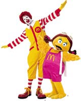 Ronald McDonald and Birdie